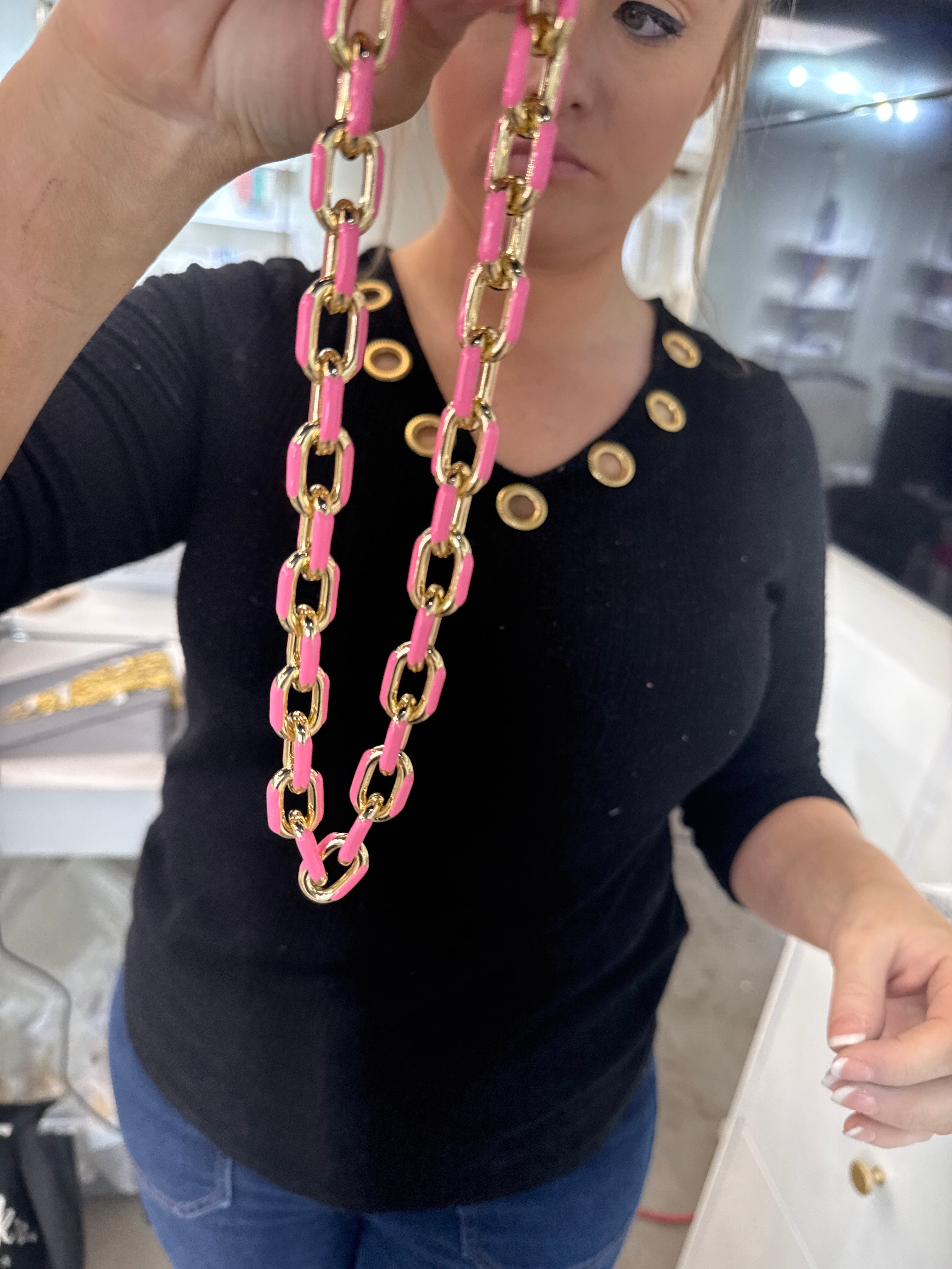 Pre order Hot pink necklace