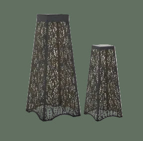 Pre Order Set of 2 Patio Leaf Shadow Lanterns