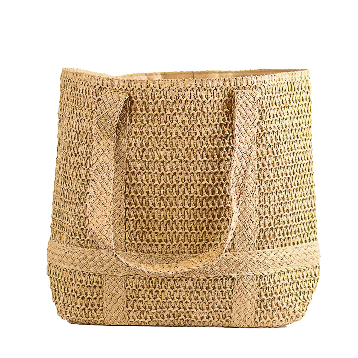 Andros Straw Tote in Natural