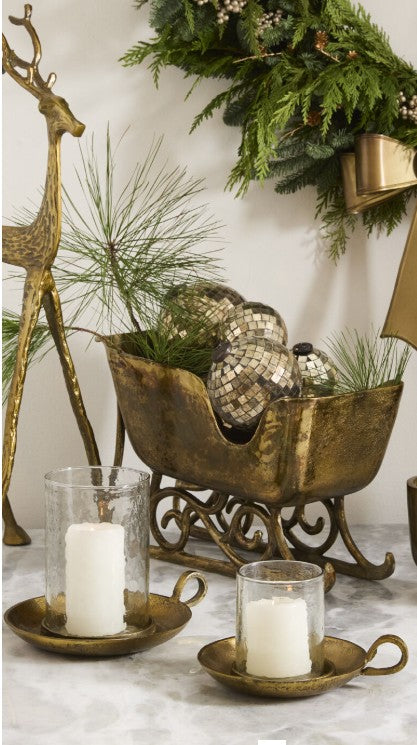 Vintage Sleigh Antique Gold Finish