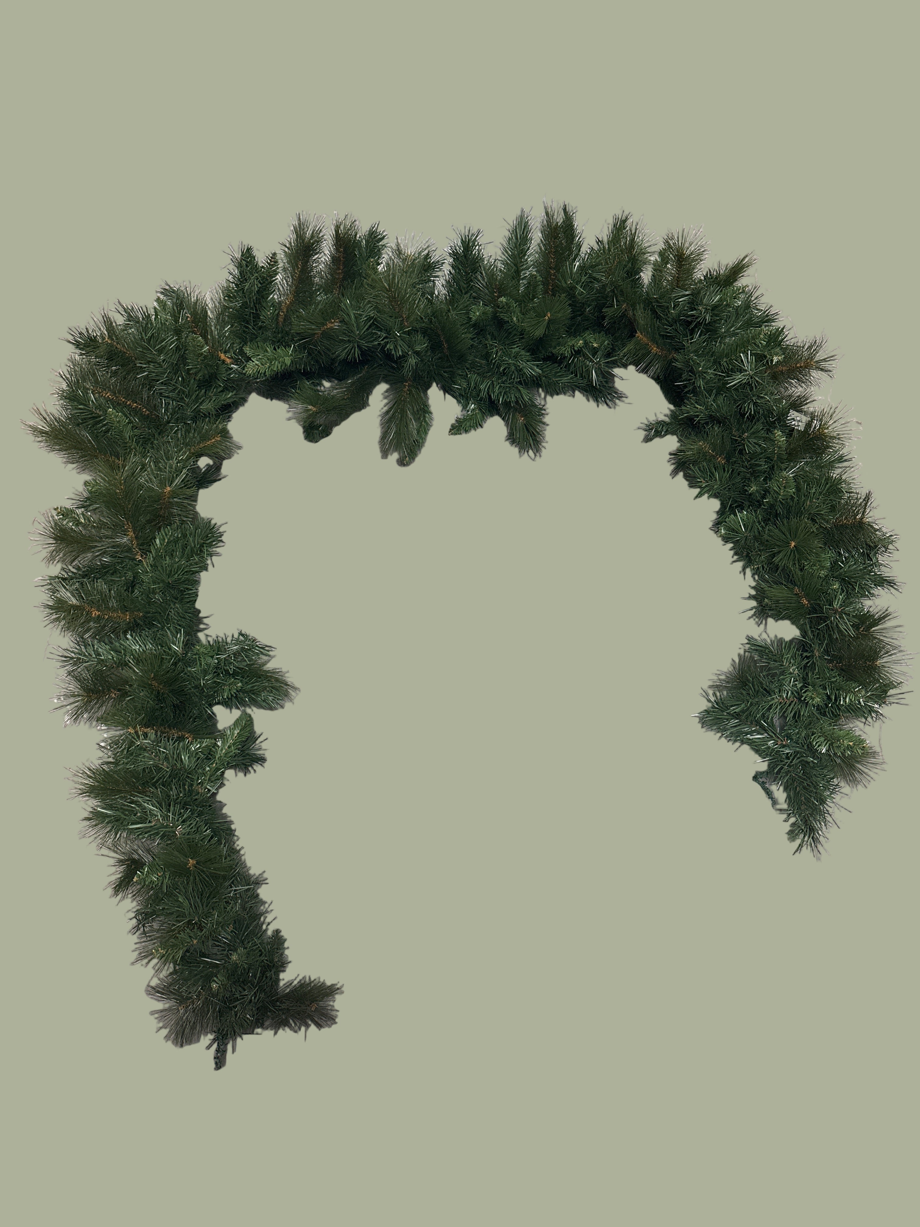 9' Mixed Spruce Mantle Garland