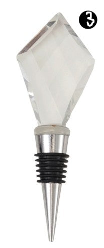 Elegant Crystal Bottle Stopper, 3 Style Options