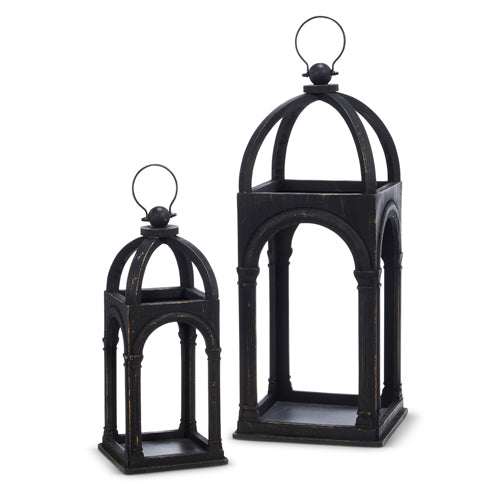 Black Arch Lantern, Size Options