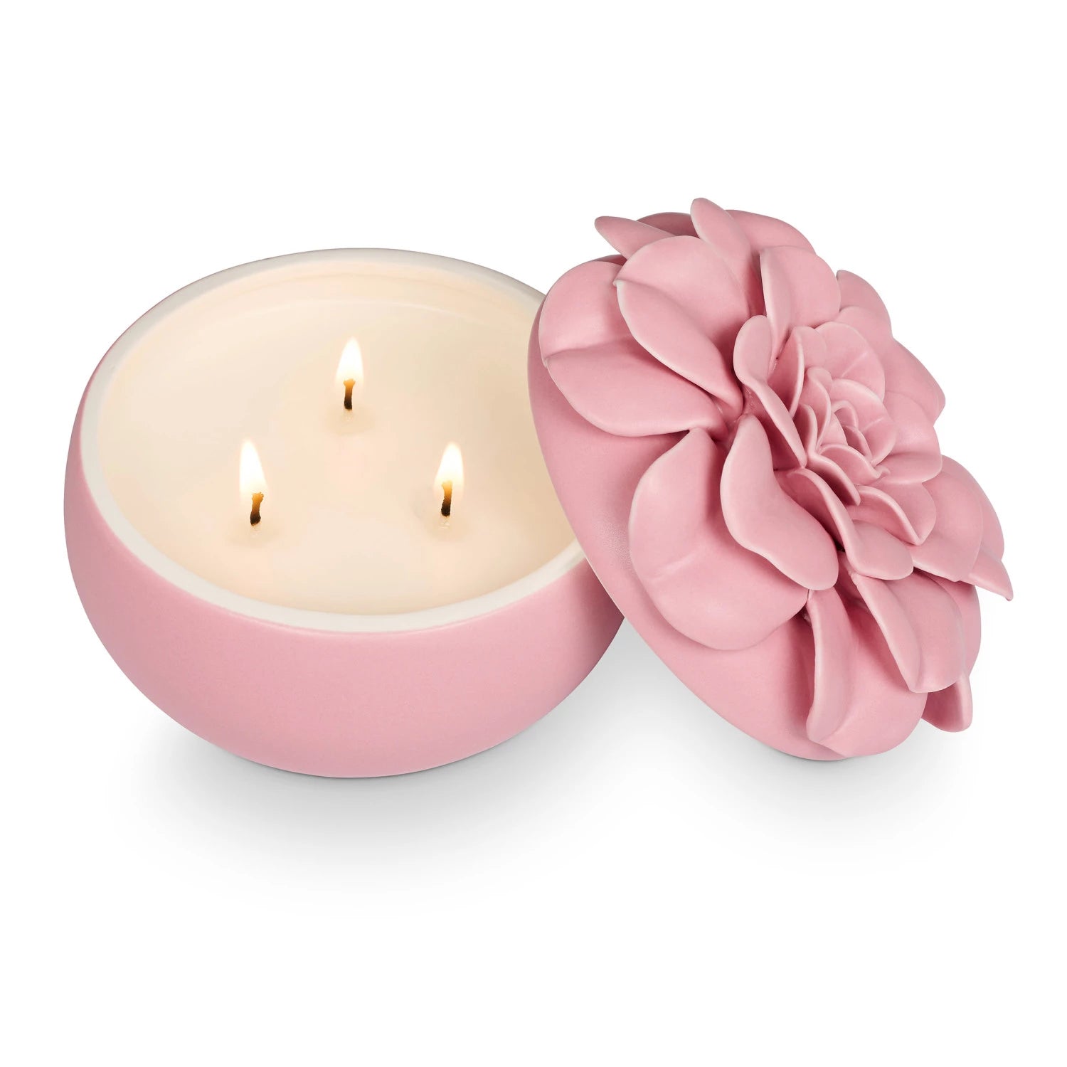 Ceramic Flower Candle, Scent Options