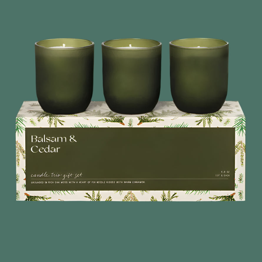 Balsam & Cedar Candle Trio Gift Set