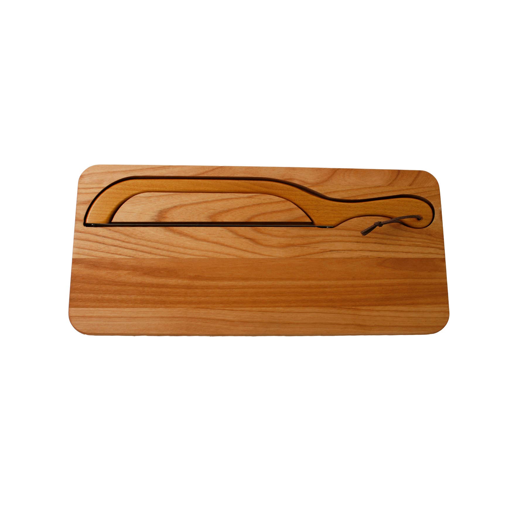Alder Bread Knife Board And Bread Slicer (Right Handed)