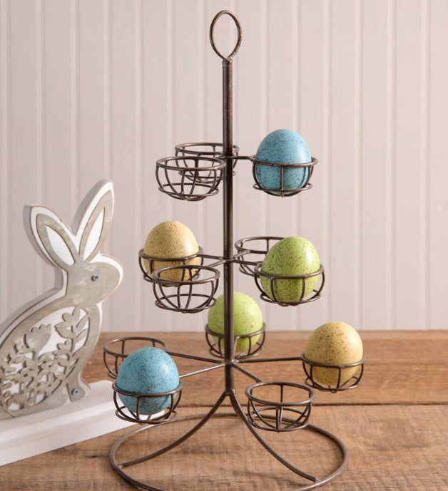 Set of Six Resin Eggs in Carton