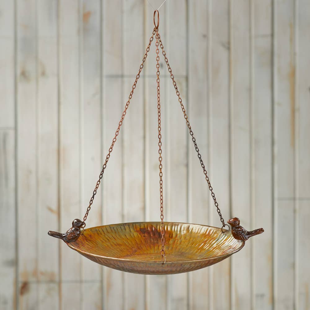 Eco-Iron Hanging Birdbath