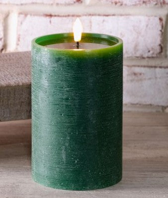 Wide LED Pillar Candle, 2 Color & Size Options