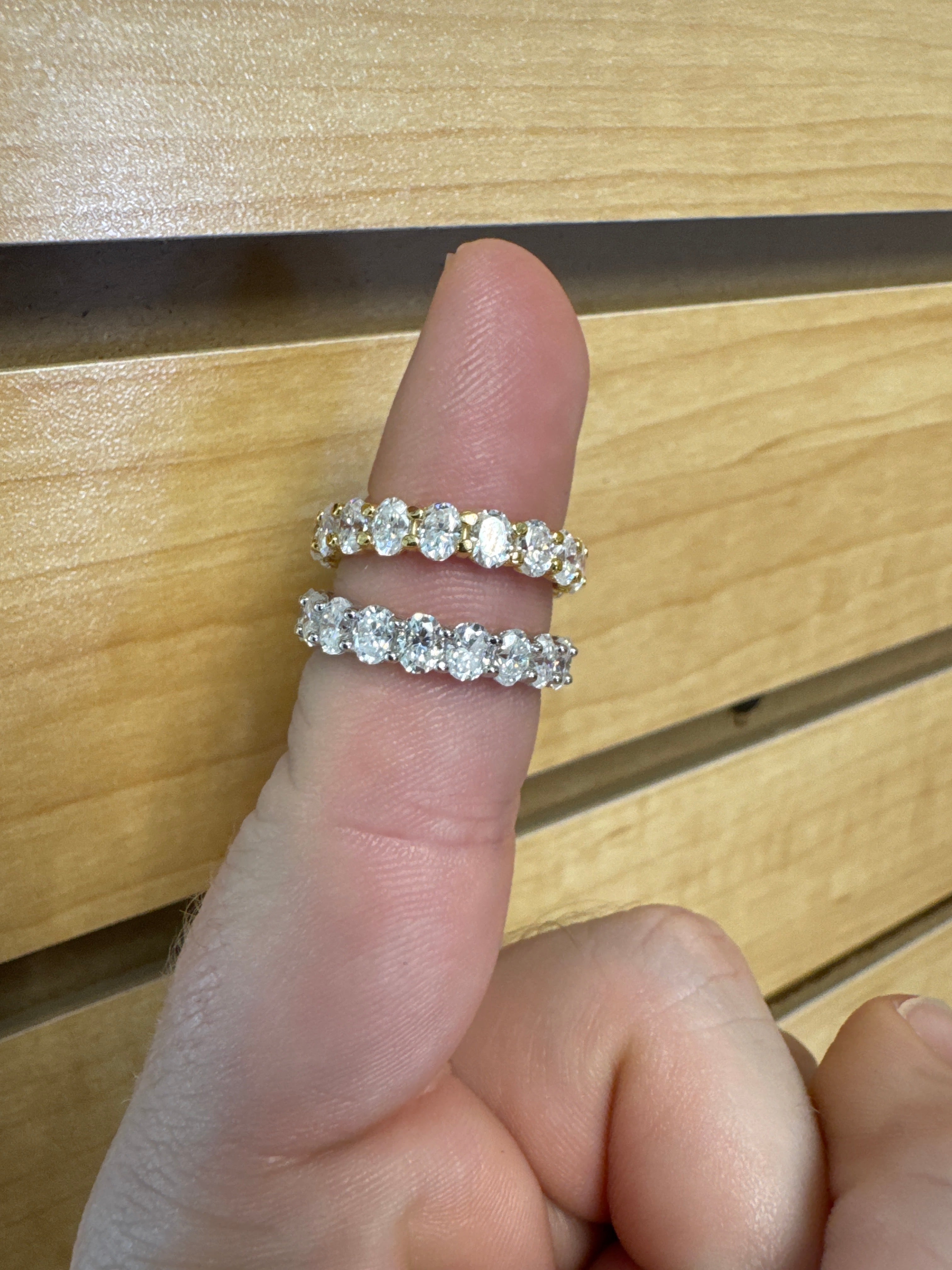 Pre order Oval 4mm eternity band