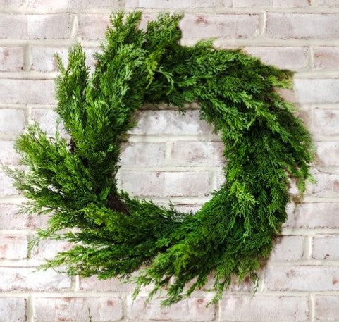24" Cedar Wreath
