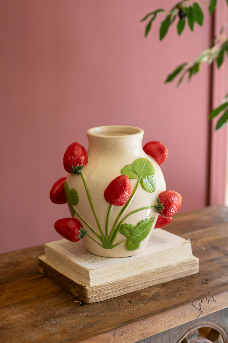 Pre Order Ceramic Strawberry Vase