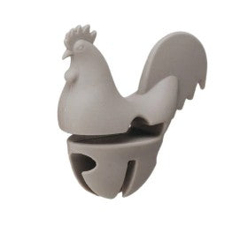 Silicone Rooster Shaped Lid/Spoon Holder, 4 Colors Options
