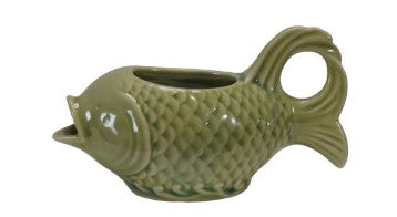 Stoneware Fish Shaped Creamer, Color Options