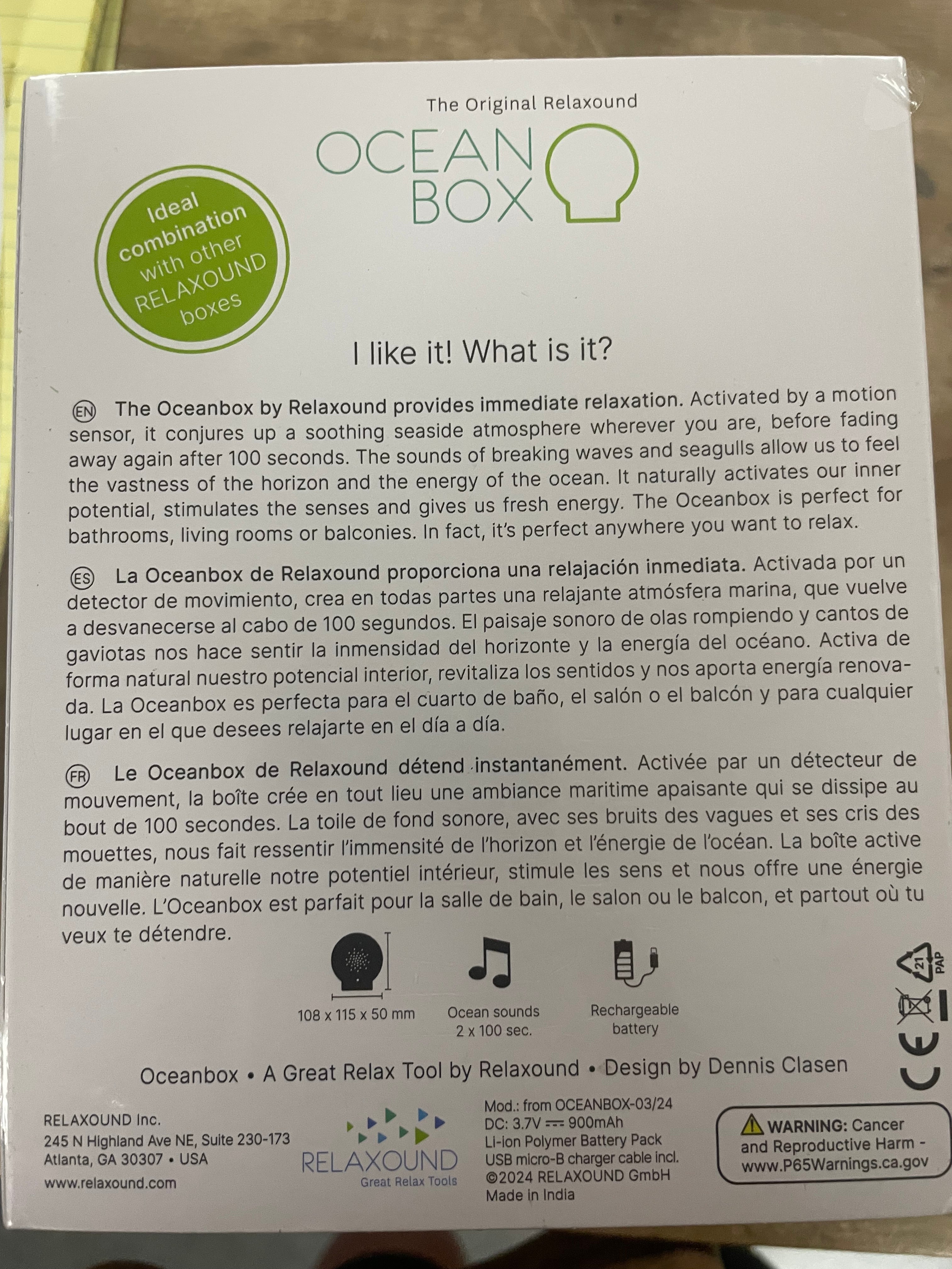 The Original Relaxound, Sound Options