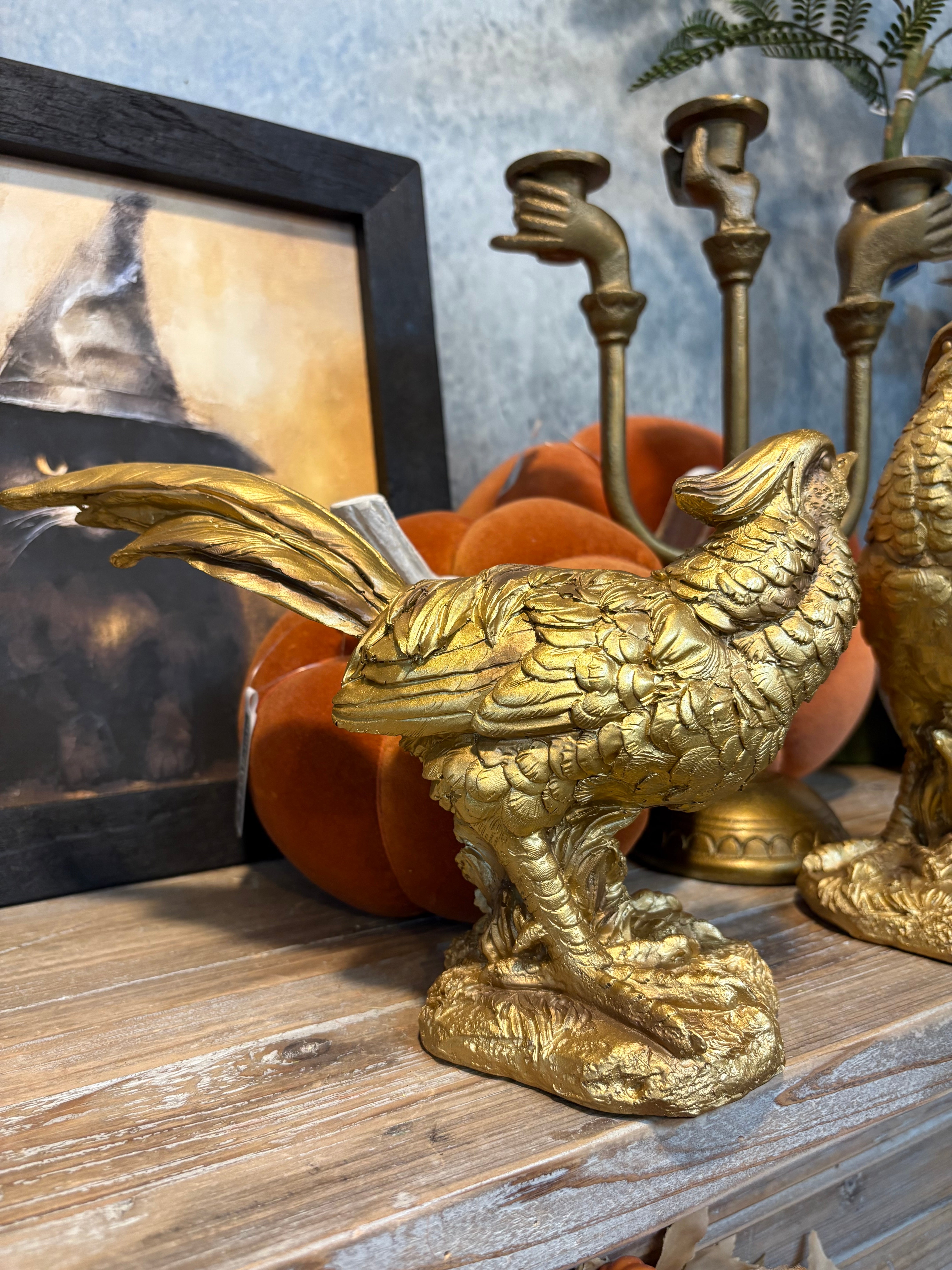 Set of 2 Gold Pheasant