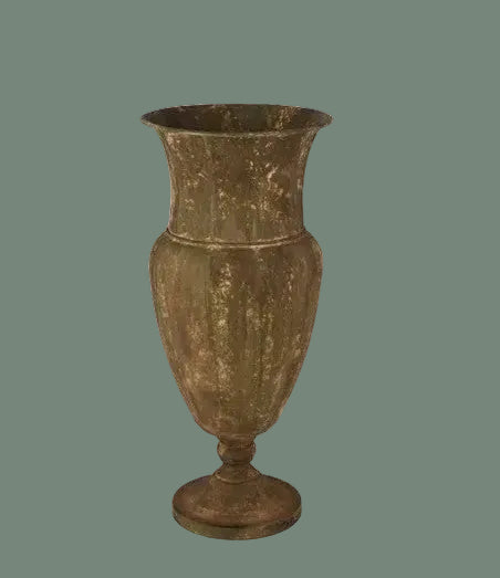 Aged Tin Vase