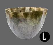 Wavy Aluminum Planter, 3 Size Options