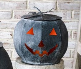 Pre Order Black Tin Pumpkin, 3 Size Options
