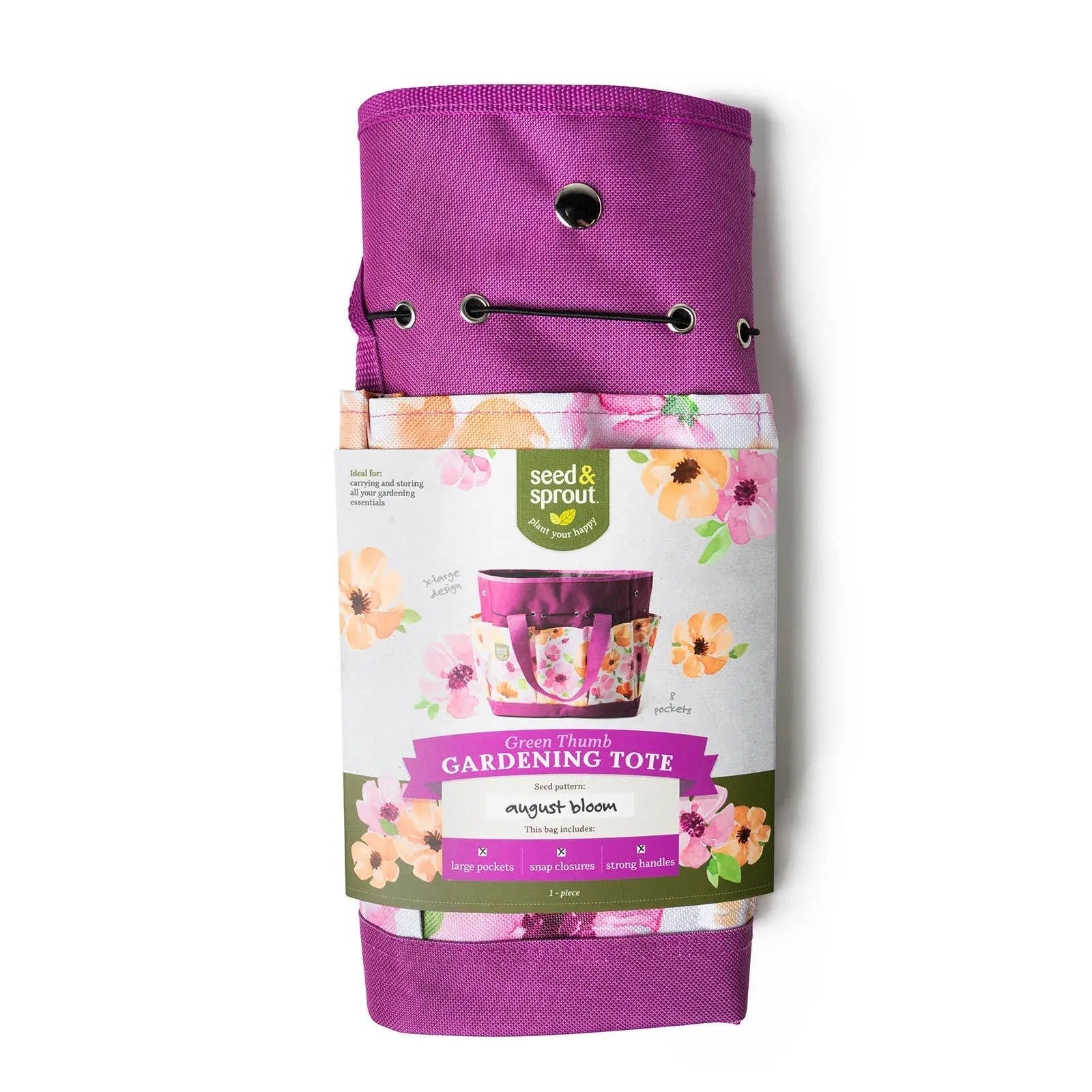Seed & Sprout Gardening Tote Bag Open Stock