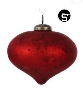 Matte Wine Rustic Ornament, 2 Size and Shape Options