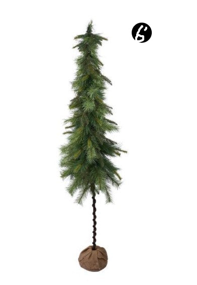 Mixed Pine and Pinecone Pencil Tree, 3 Size Options