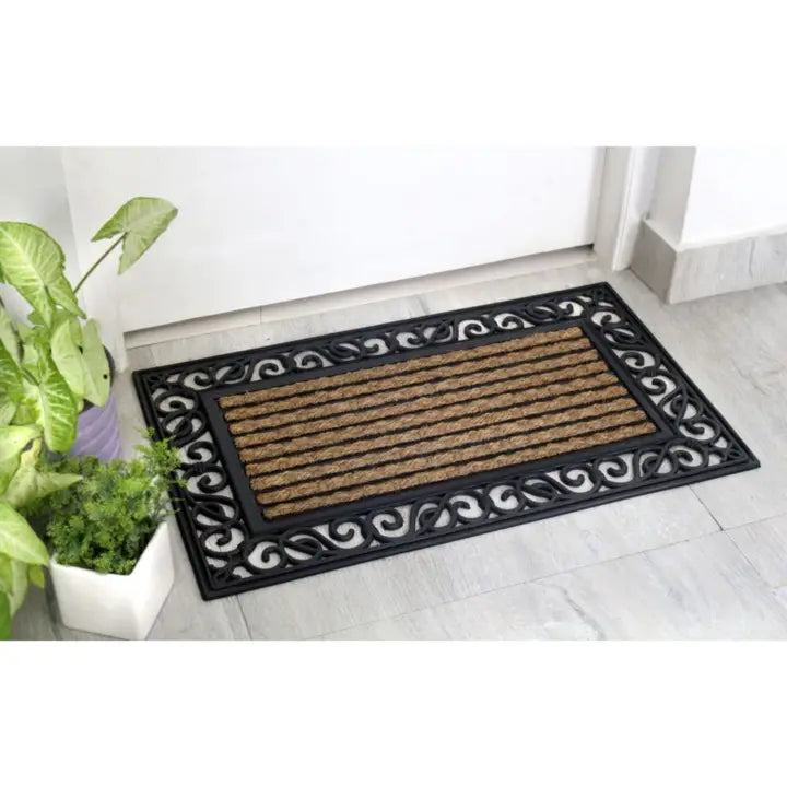 Rubber Coir Rectangle Irongate Doormat