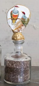 Decorative Glass Bottle with Resin Oyster Shaped Stopper, 2 Style Options