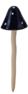 Stoneware Mushroom Plant Stake, Color Options