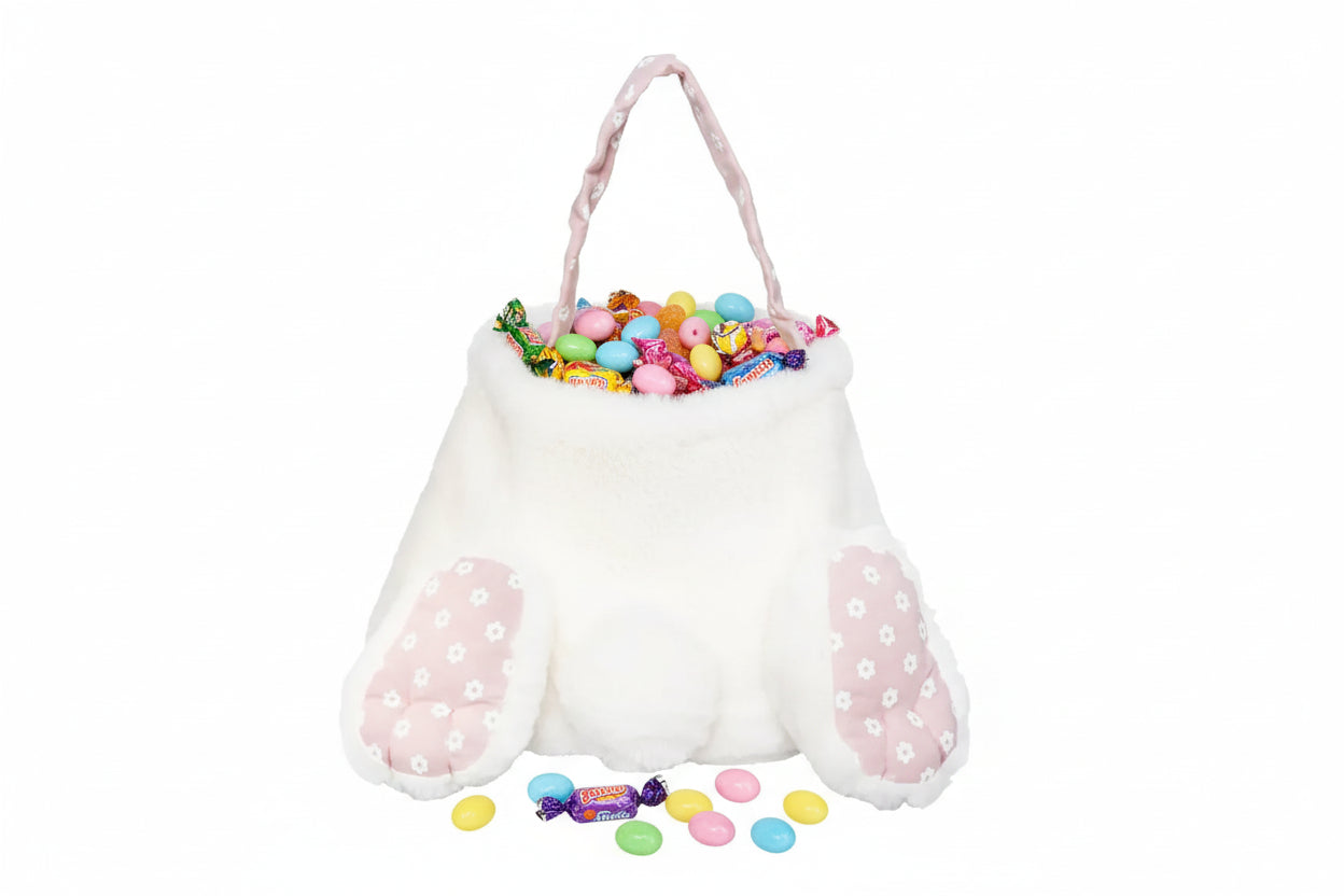 Cottontail Bunny Pink Basket