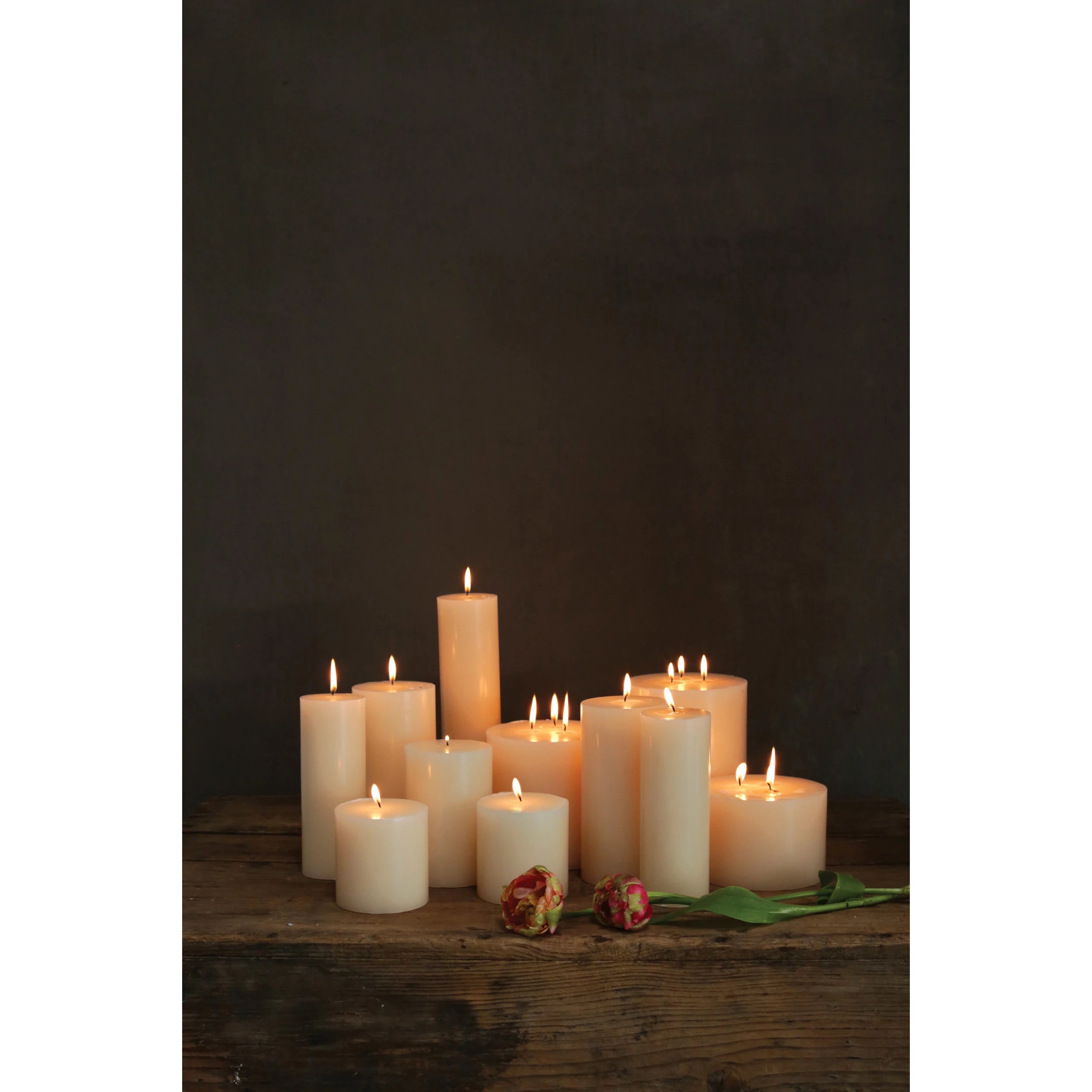 Unscented Pillar Candle, Size Options