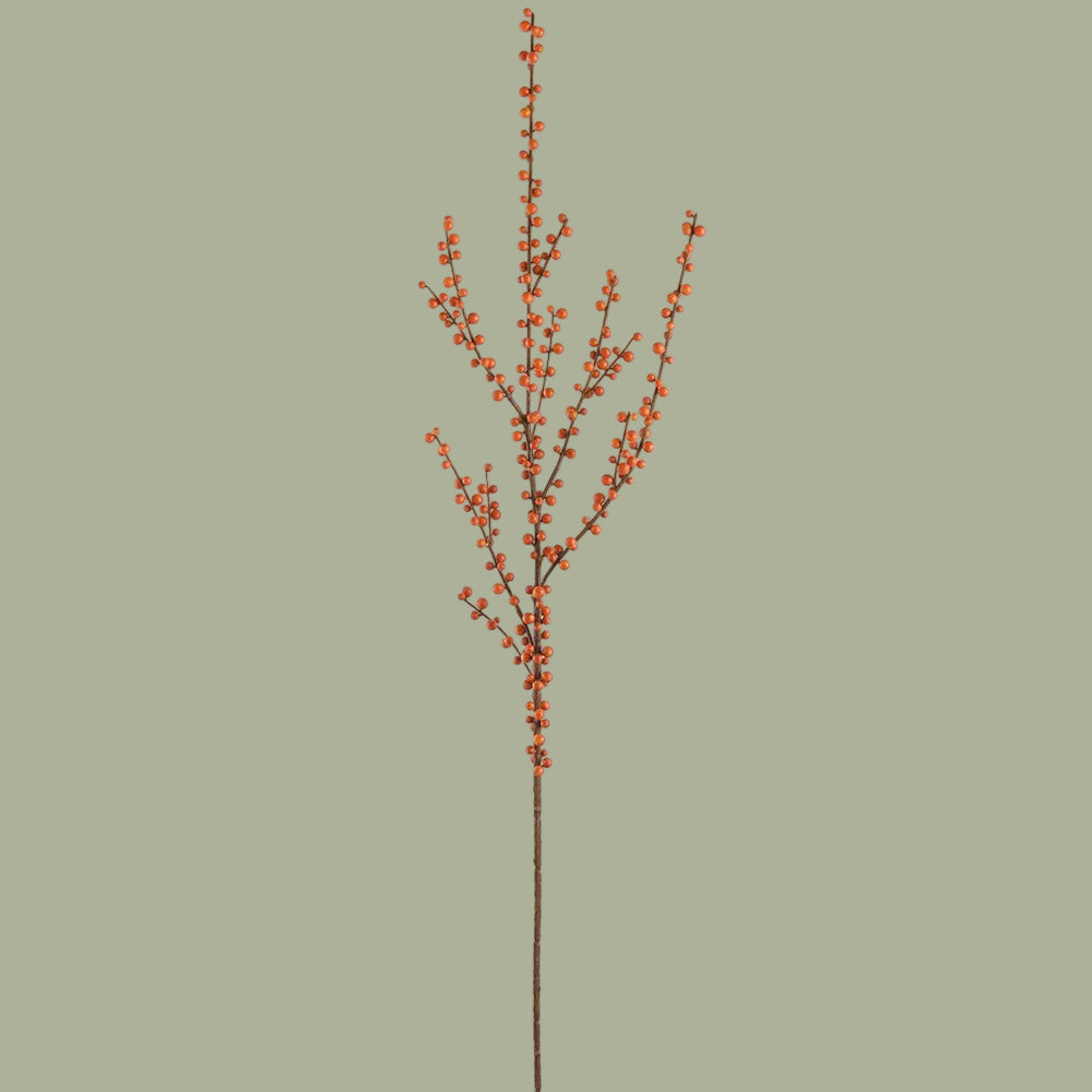 43" Orange Berry Spray
