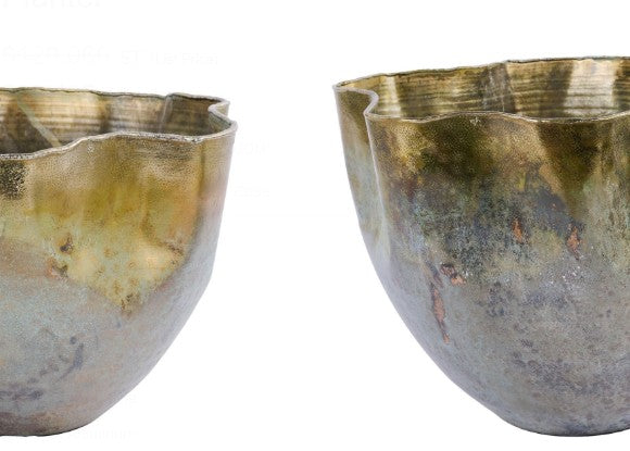 Wavy Aluminum Planter, 3 Size Options