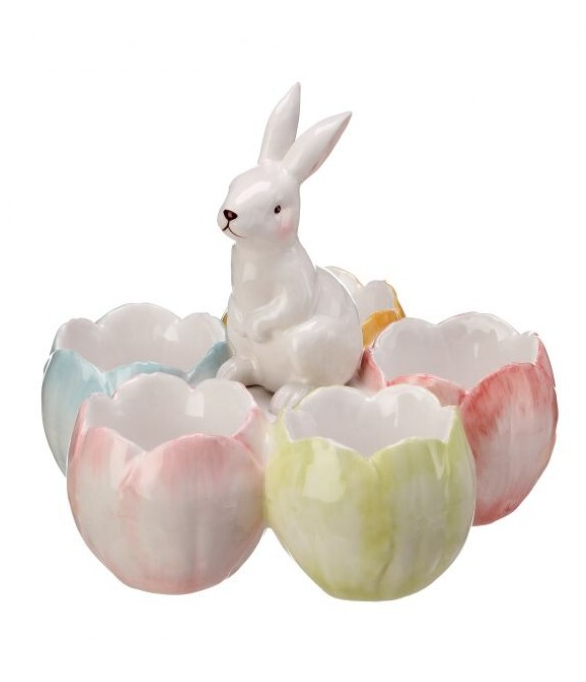 Bunny with Tulip Egg Cups
