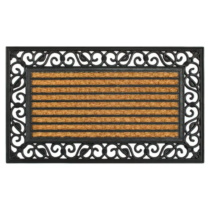 Rubber Coir Rectangle Irongate Doormat
