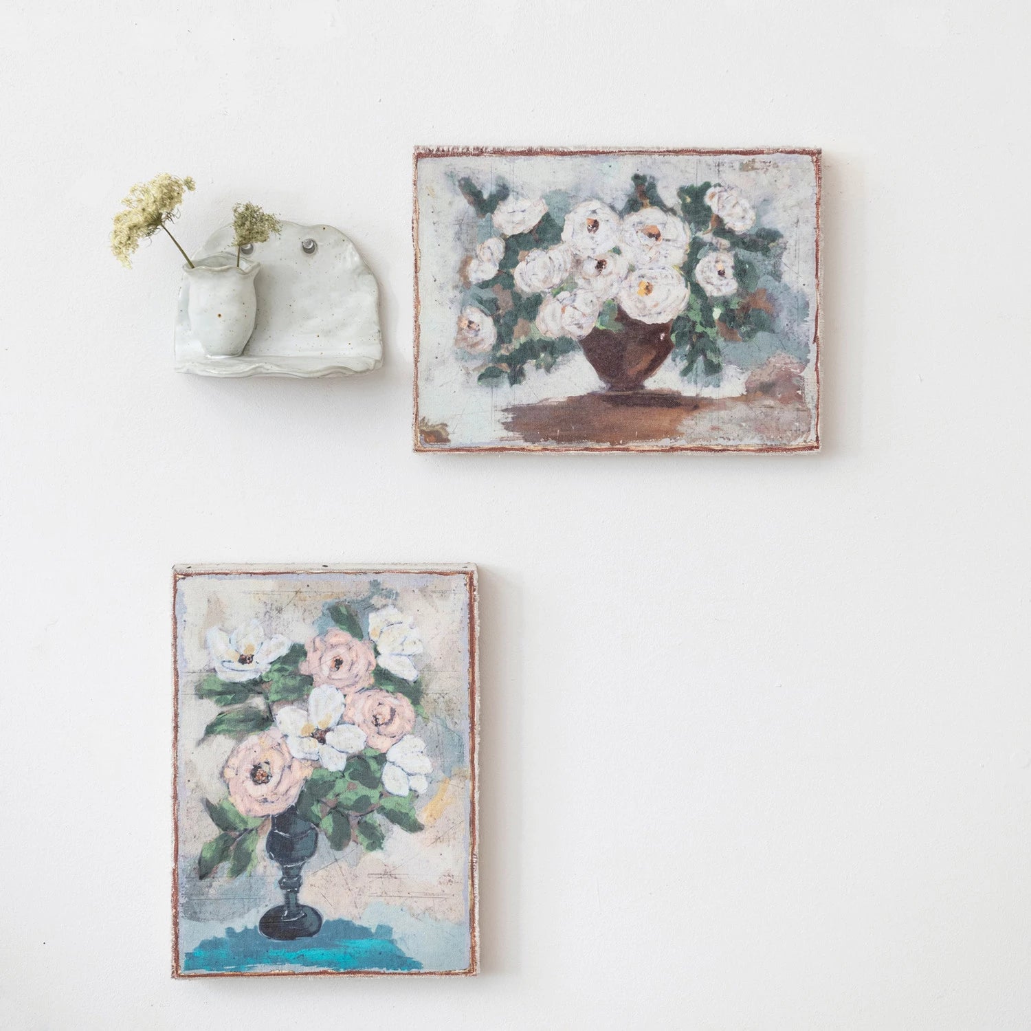 Canvas Wall Décor with Flowers in Vase, Style Options