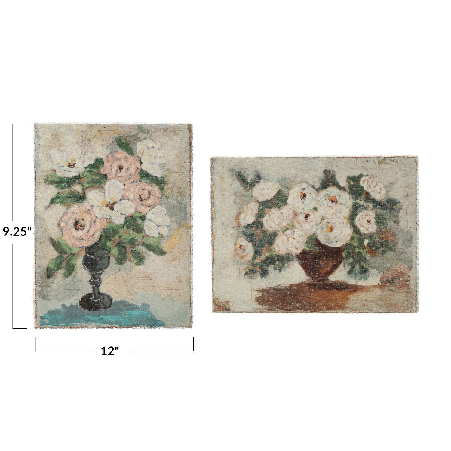 Canvas Wall Décor with Flowers in Vase, Style Options