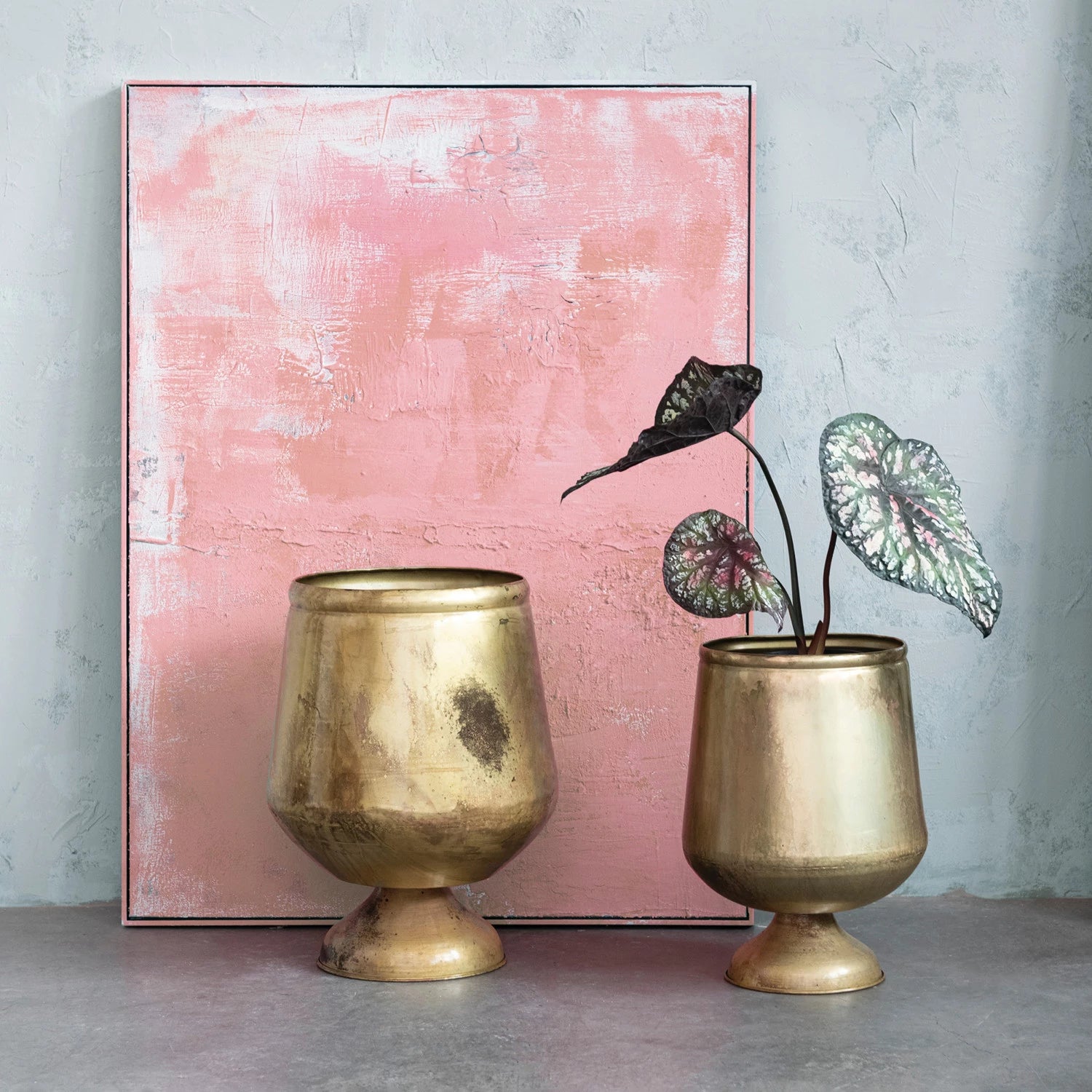 Metal Footed Planter, Size Options