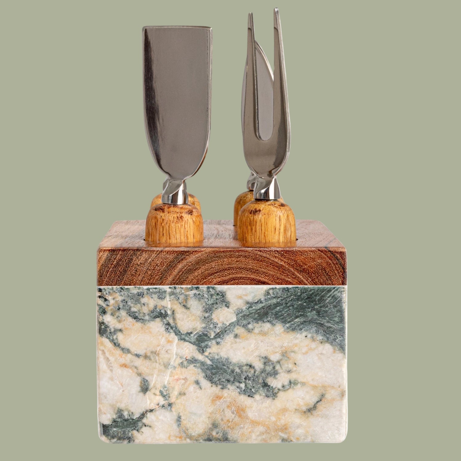 Stainless Steel Cheese Servers with Stand