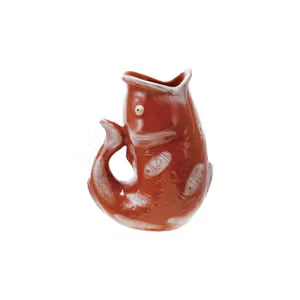 1-1/2 Quart Stoneware Fish Shaped Pitcher