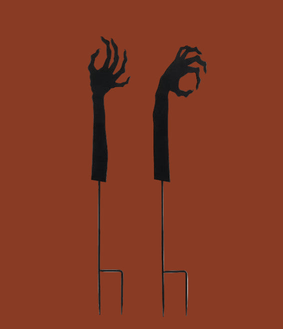 Set of 2 Monster Hand Yard Stake