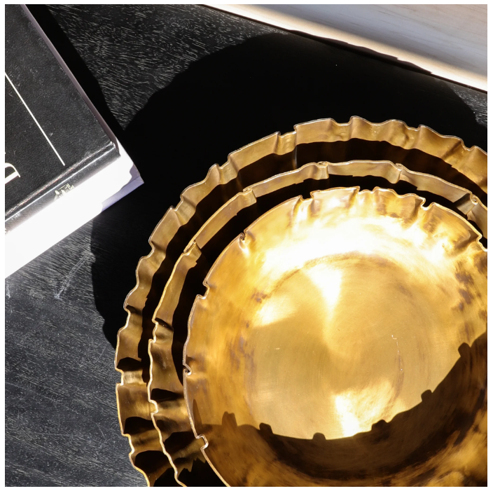 Gold Decorative Bowl, Size Options