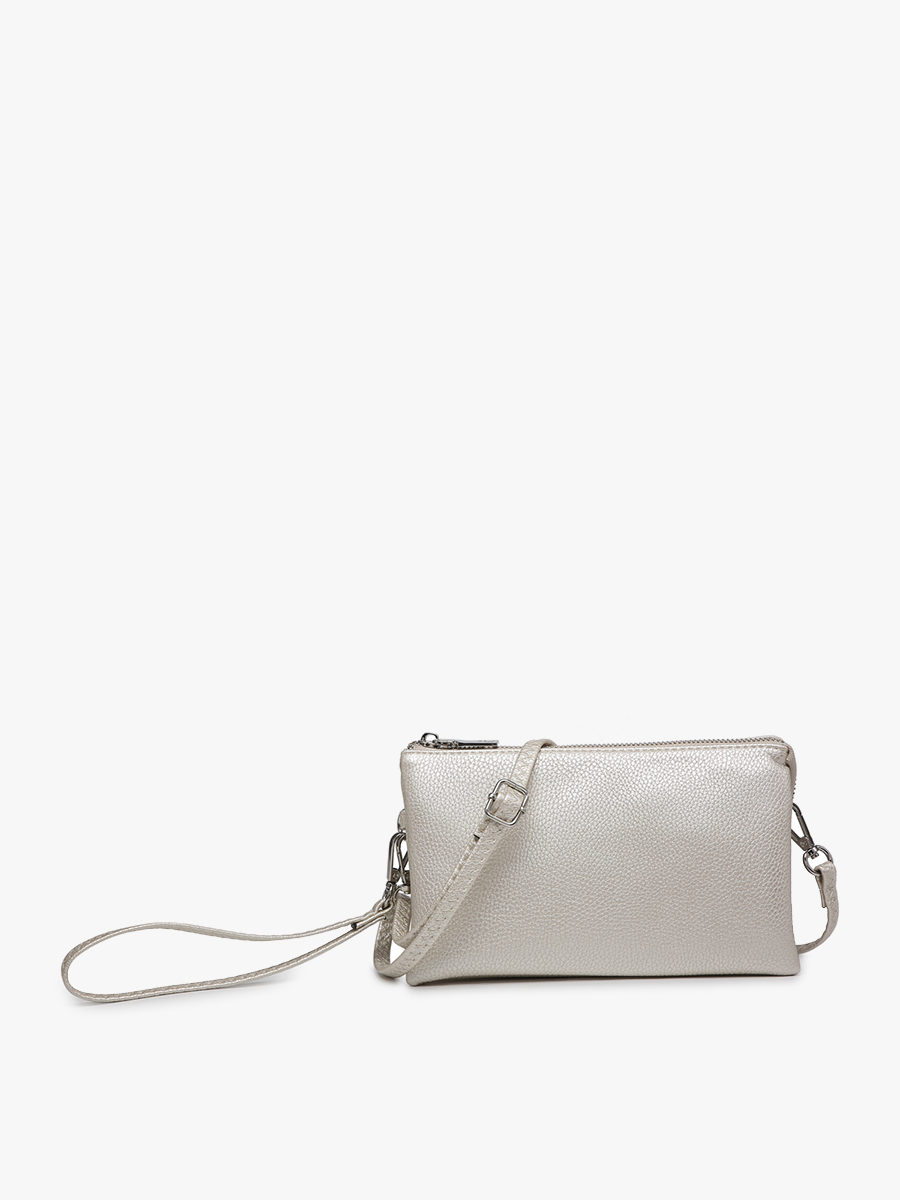 Riley Monogrammable 3 Compartment Crossbody/Wristlet, Color Options
