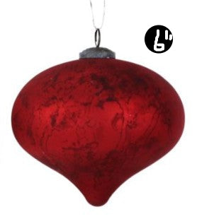 Matte Wine Rustic Ornament, 2 Size and Shape Options
