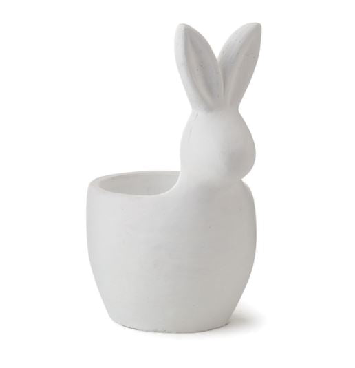 WHITE RABBIT CACHEPOT 9"