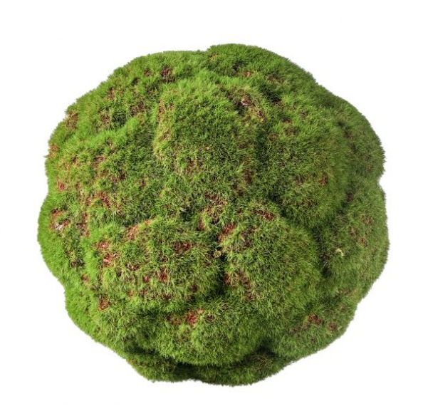 7" Textured Moss Orb