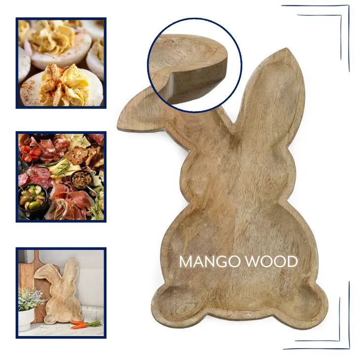 Bunny Rabbit Serving Tray, Size Options