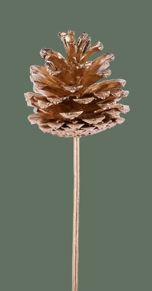 Gold Pinecone Pick