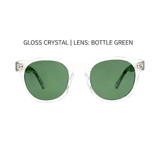 Pre Order Alex Crystal Polarized Round Sunglasses, 2 Color Options