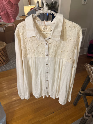 Natural Relaxed Woven Shirt